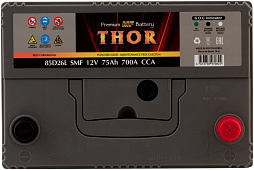 АКБ THOR Asia 6ст-75 (о.п.) 700А 259*175*220 (85D26L SMF)