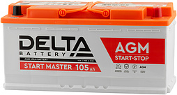 АКБ DELTA START MASTER AGM 6ст-105 (о.п.) 950А 394*175*190 (AGM 105 L6)