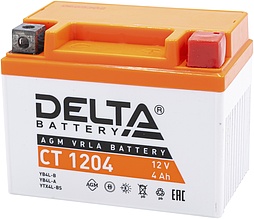 АКБ DELTA CT 12V 6ст-4 (CT 1204) (о.п.) 50А 113*70*89