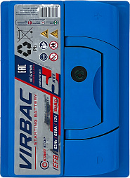 АКБ VIRBAC EFB 6ст-62 (о.п.) 680А 242*175*175 низк.