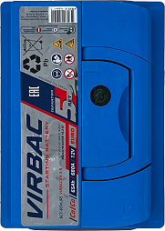 АКБ VIRBAC 6ст-65 (о.п.) 680А 242*175*190