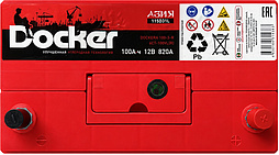 АКБ DOCKER Asia 6ст-100 (о.п.) 820А 306*175*225